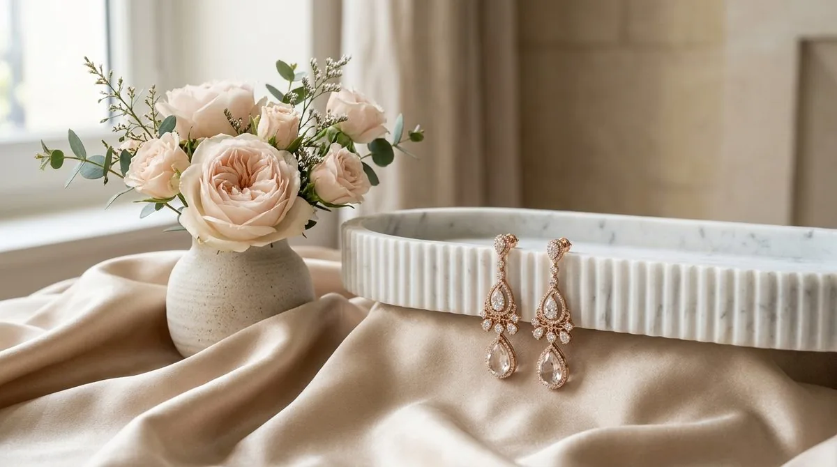 Lifestyle tray with earrings