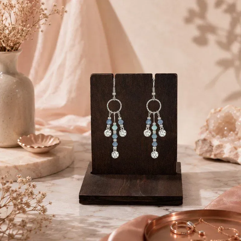 Blue Moon Cascade Earrings