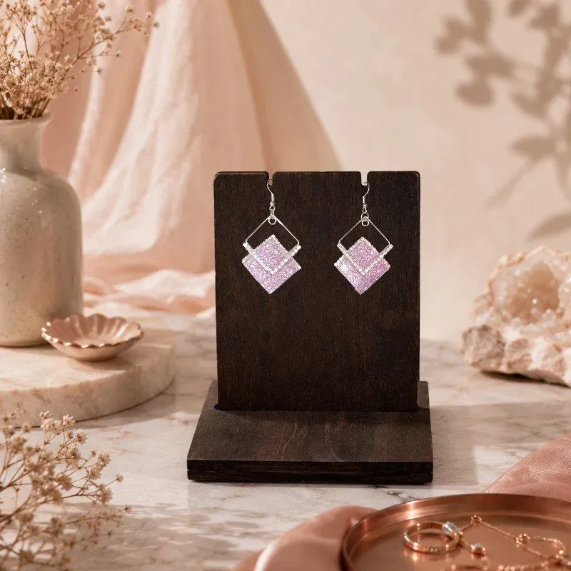 Blush Prism Drop Earrings