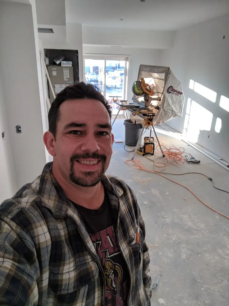 Beau on a job site